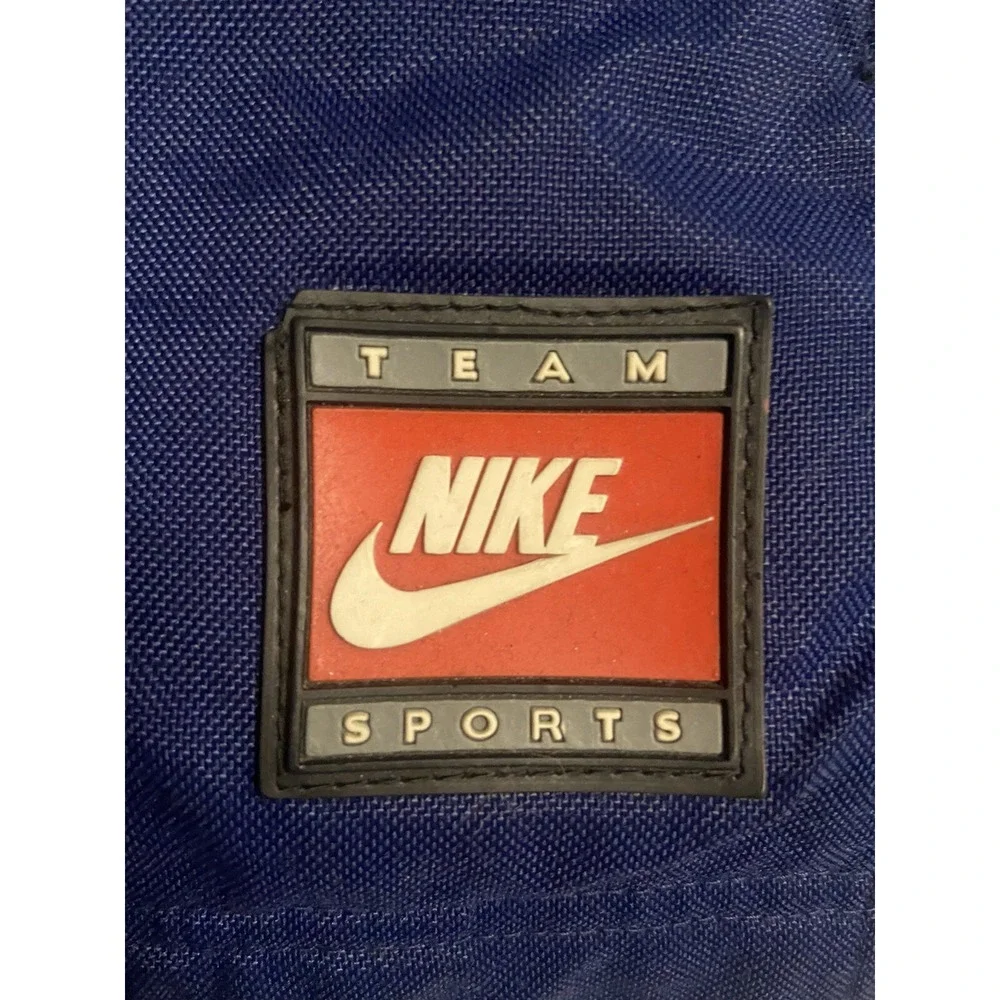 Vtg NIKE Team Sport Men's XXL Coat Jacket Heavy Nylon Blue Zip Sports Parka